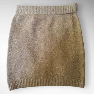 VICI X FATE Women's Tan Knit Sweater Mini Skirt Small | NWT